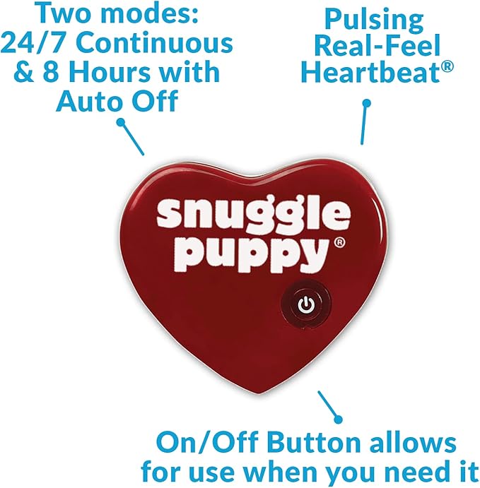 Snuggle Kitty Heartbeat Plush Cat Toy by Snuggle Puppy - Cat Calming Toy and Anxiety Relief for All Breed Sizes