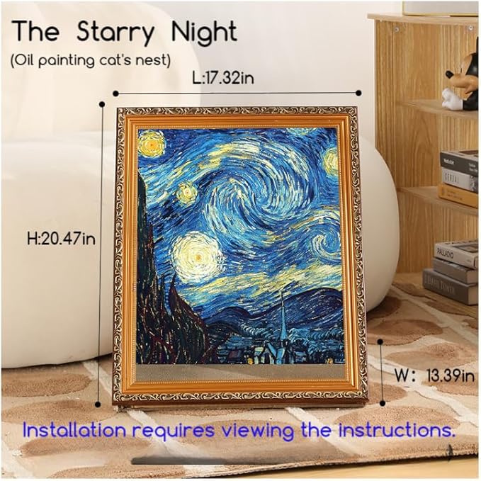 Handcrafted Oil Painting Cat Nest（Mona Lisa）