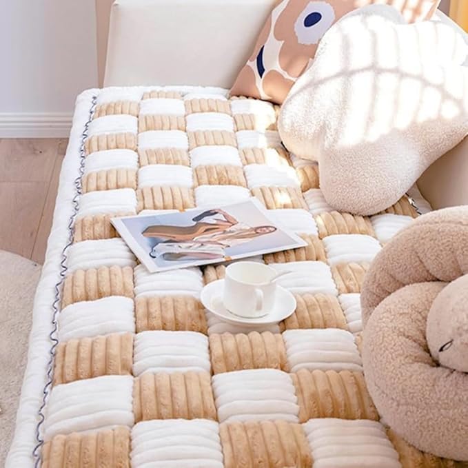 Generic Washable Pet Bed - Funny Cat Mat & Anti-Slip Dog Bed Sofa Cover, Pet Friendly for Large Dogs (Light Coffee, 70x150 cm/28 * 59in)