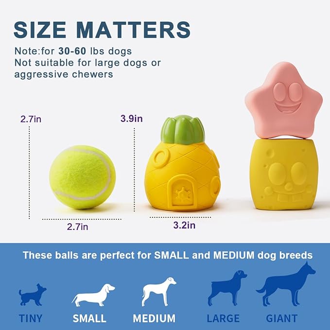 Squeaky Dog Toys for Medium Dogs - Soft Latex Squeaky Dog Ball, Cute Funny Squeak Squeaky Pants Pet Toys