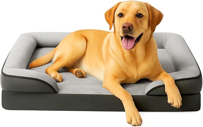 Cushion Bed for Pets Medium Size Calming Anti Anxiety Crate Bed Machine Washable Breathable Soft Padding (27.9" L x 22.8" W x 6.4" H)