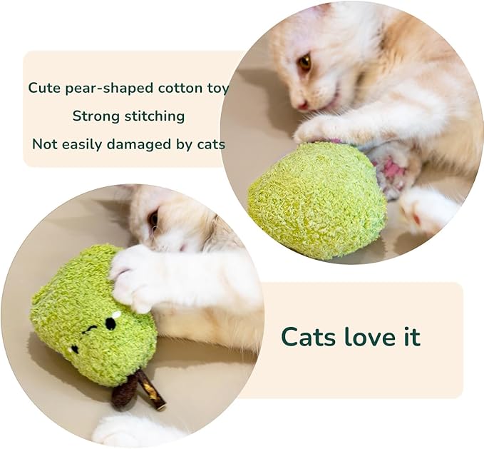 Durable and lnteractive Cat Teething Stick Toys: Chewing Stick, Grinding Teeth Rod, and chewable Cat Doll for Your Pet's Entertainment (Green)