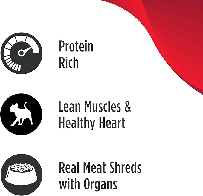 Nulo Real Shreds with Organ Meat Wet Canned Cat Food, Chicken & Duck, 6.0 Ounce, 8 Cans