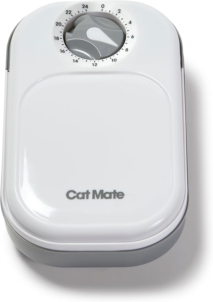 Cat Mate C100 Single Meal Automatic Pet Feeder for Cats and Small Dogs (no ice Pack)