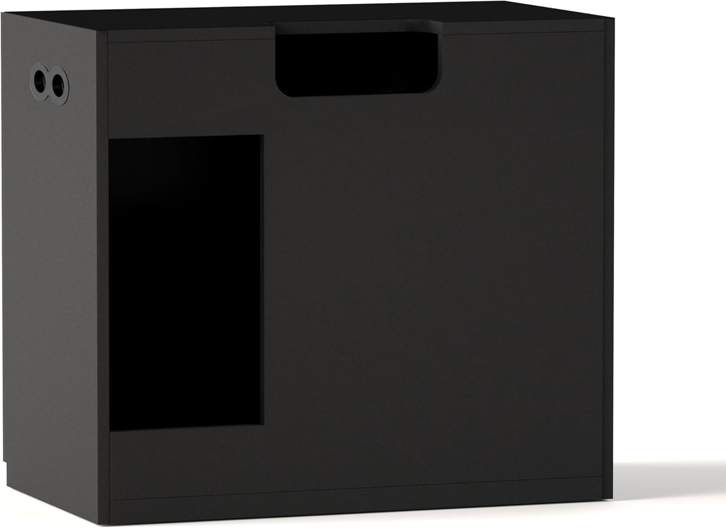 LANDEN Aquarium Wooden Stand and Cabinet for up to 55 Gal Tank, Fish Reptile Sea Salt WaterTank Stand, Nano Foam Leveling Mat Included, W35.5xD19.7xH31.5 in, Wooden Matte Black Painted(Stand Only)