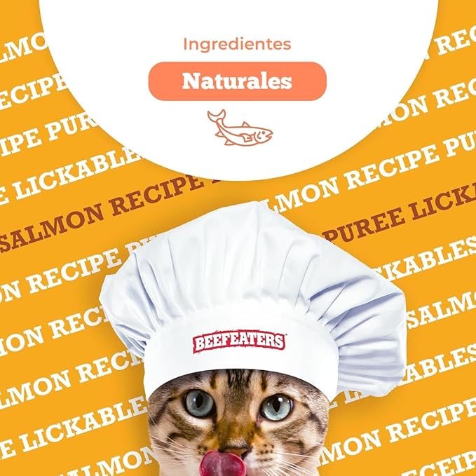Beefeaters Cat Treats Lickable Puree 1.59oz (12-Pack) – Chicken, Grain-Free, Taurine-Enriched, Ideal for Training & Interactive Feeding