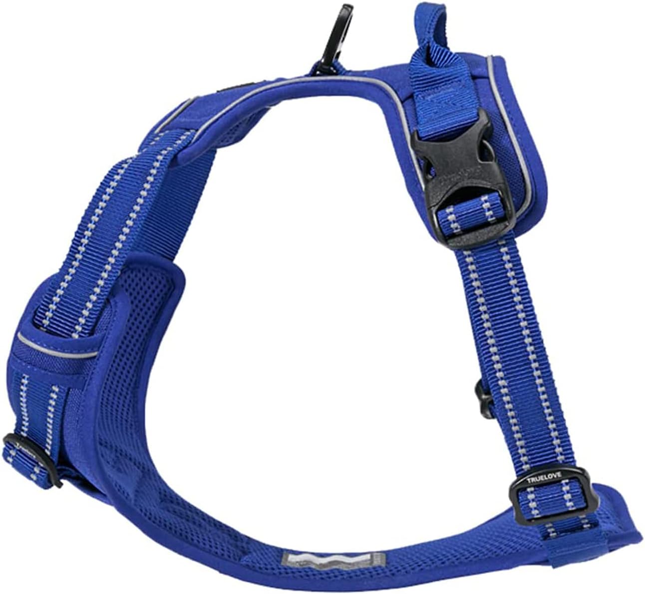 TRUE LOVE Adjustable No-Pull Dog Harness Reflective Pup Vest Harnesses Comfortable Control Brilliant Colors Truelove TLH5651(Royal Blue,XL)