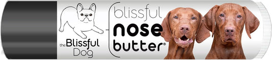The Blissful Dog Vizsla Nose Butter for Dry, Cracked Skin, Lick-Safe Dog Nose Balm with Moisturizing Shea Butter, Almond, Olive, and Essential Oils, Pet Supplies, Uncented, 0.15 oz.