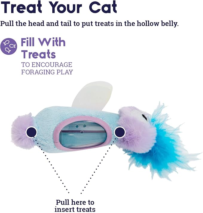 Petstages Swat 'N Treat Fairy Kicker Treat-Dispensing Toy for Cats