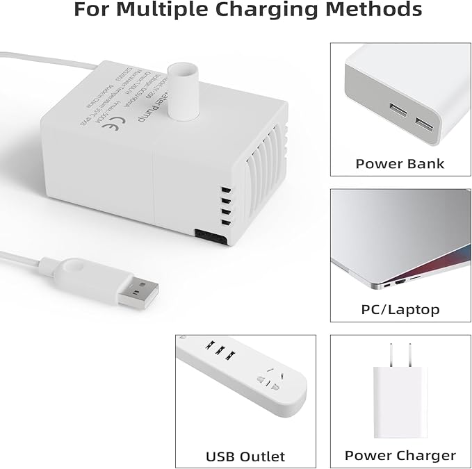 Cat Water Fountain Pump, JY-200 Pet Water Fountain Pump Compatible Motor Upgraded Units 2.0 74oz/2.2L Ceramic Cat Water Fountain, USB Cable (No Led & with Brush)