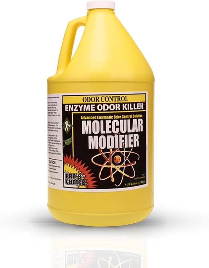 Pro's Choice Enzymatic Cleaner Molecular Modifier - Enzyme Stain Remover & Strong Odor Eliminator for Home - Enzyme Cleaner & Odor Eliminator for Stains - Pet Deodorizer Odor Eliminator (1 Gallon)
