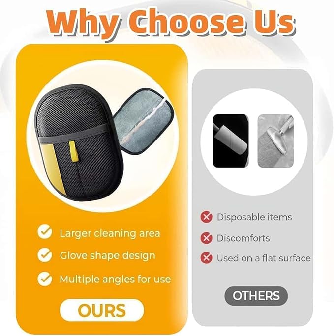 Pet Hair Removal Glove,Kivori Pet Grooming Gloves,Reusable Cat Dog Grooming Gloves Pets Hair for Dogs,Cats & Horse(2PCS)