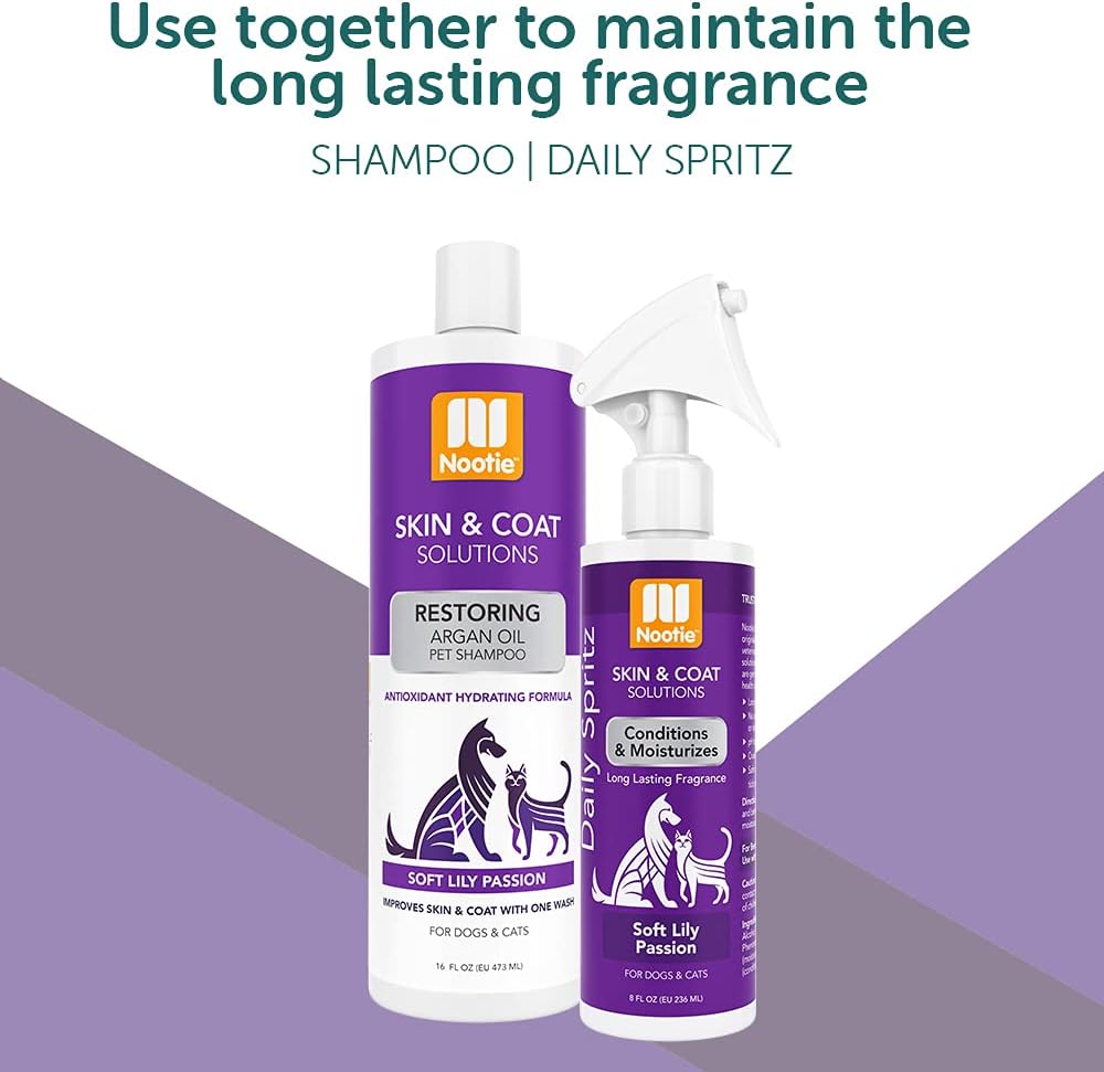 Nootie - Pet Shampoo for Sensitive Skin - Revitalizes Dry Skin & Coat - Natural Ingredients - Gentle Dog Shampoo - Cleans & Conditions