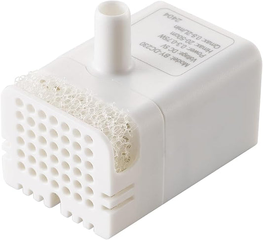 ELECOM Automatic Pet Water Fountain for Cats and Dogs, 9dB Ultra Quiet Operation, Silent Aqua WD-02 Replacement Water Pump (Pump, 2 Liters)