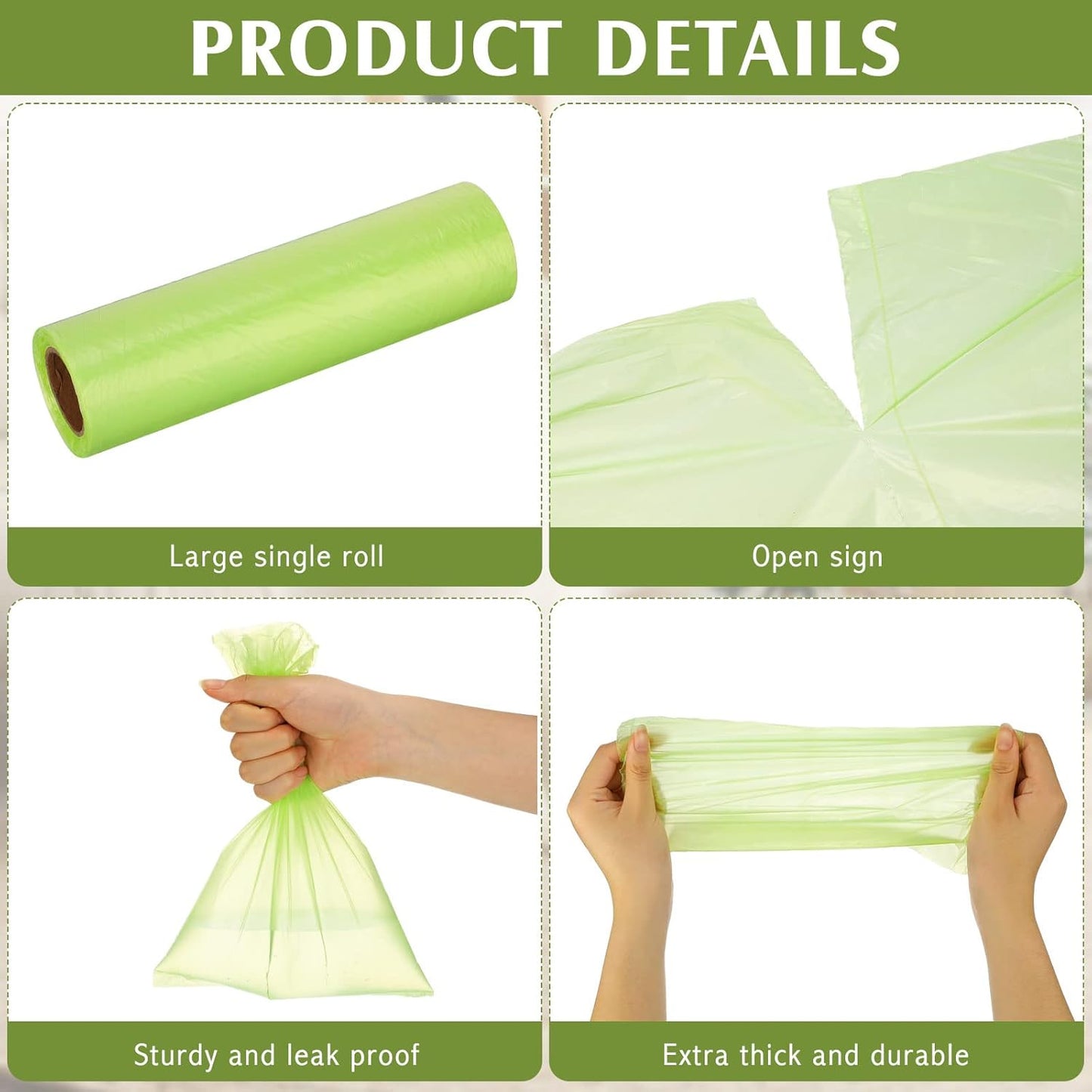 Sherr 20 Boxed Rolls 4000 Counts Dog Poop Bags Bulk Leak Proof Dog Waste Bags Universal Pet Doggy Waste Poop Box for Puppy Pets Outdoor Walking and Travel, 20 Rolls of 200(Green)