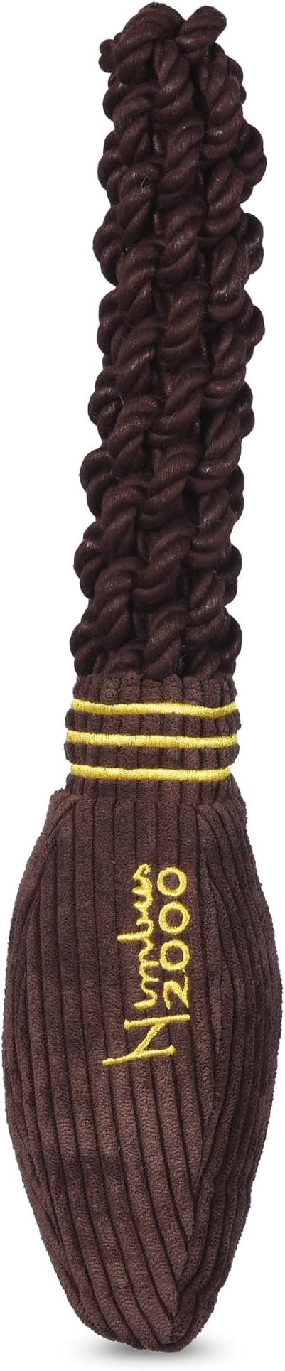 Harry Potter Nimbus 2000 Rope Pet Toy, 14 Inch | Rope Tug Toy for Dogs Nimbus 2000 | Dog Toy for Tugging with Crinkle and Squeaker