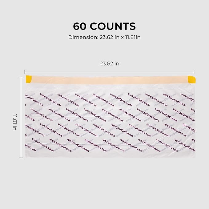 60 Count Easy-Pull Cat Litter Liners Replacement Suitable for Autoscooper 11 Self Cleaning Litter Box and Most Automatic Litter Boxes