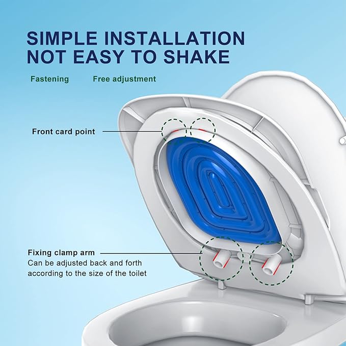 Cat Toilet Training Kit, Universal Reusable Environmentally Friendly Cat Toilet Trainer, White Tray, 1 Blue Inner Support