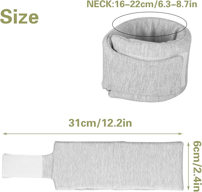 Cat Neck Brace, Breathable & Adjustable Cone Collar After Surgery Recovery Anti-Scratch Anti-Lick Protection, Suitable for Neck Circumference 6.3-8.6 Inch Small Dogs Puppies Kittens (Grey, XS)