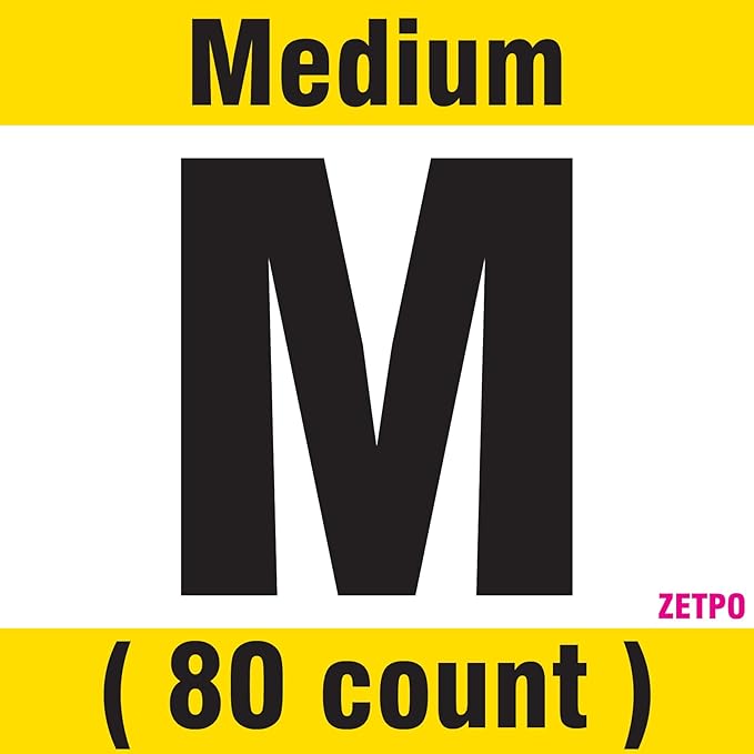 zetpo 80 pcs Cat Claw Covers | Cat Nail Caps | with Adhesives and Applicators (M, Black, White, Silver Glitter, 24k Gold Glitter)