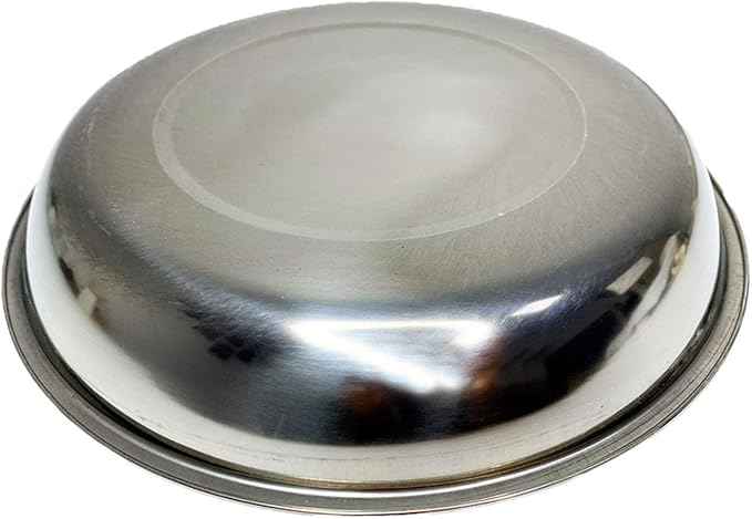 kathson Stainless Steel Whisker Relief Cat Bowl, 4 pcs Shallow and Wide Bowls, Pet Cat & Dog Feeding Large Dishes Fits with Elevated Stands Pet Bowl Stand (7.88 Inch Dia.)