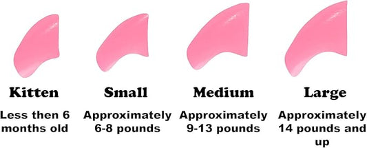 40 Pack Soft Nail Caps for Cat Claws Soft Pink Medium