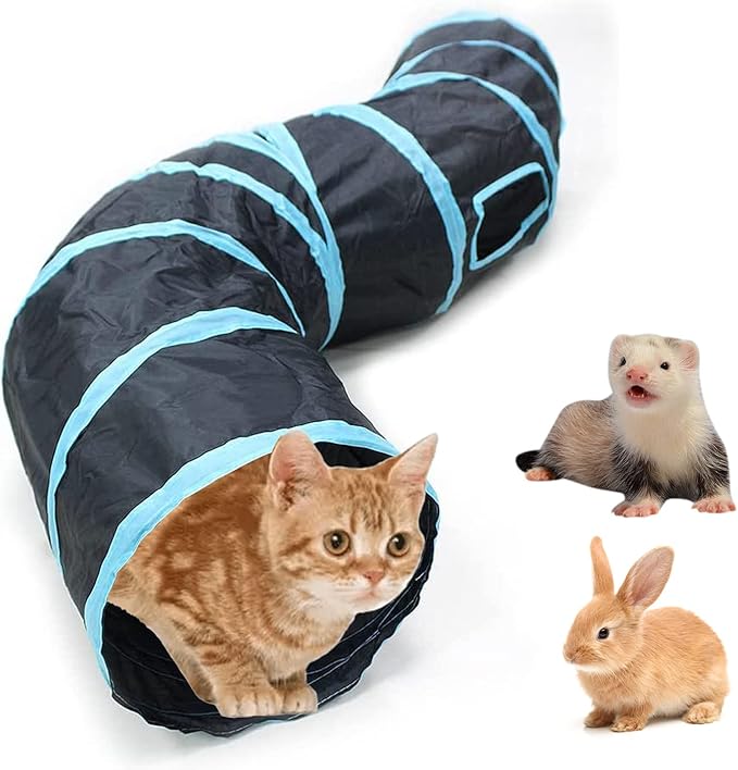Bemodst Collapsible Cat Tunnels - 2/3/4/5 Way Interactive Maze for Kittens, Rabbits, Ferrets