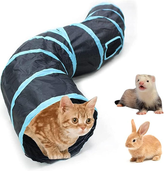 Bemodst Collapsible Cat Tunnels - 2/3/4/5 Way Interactive Maze for Kittens, Rabbits, Ferrets