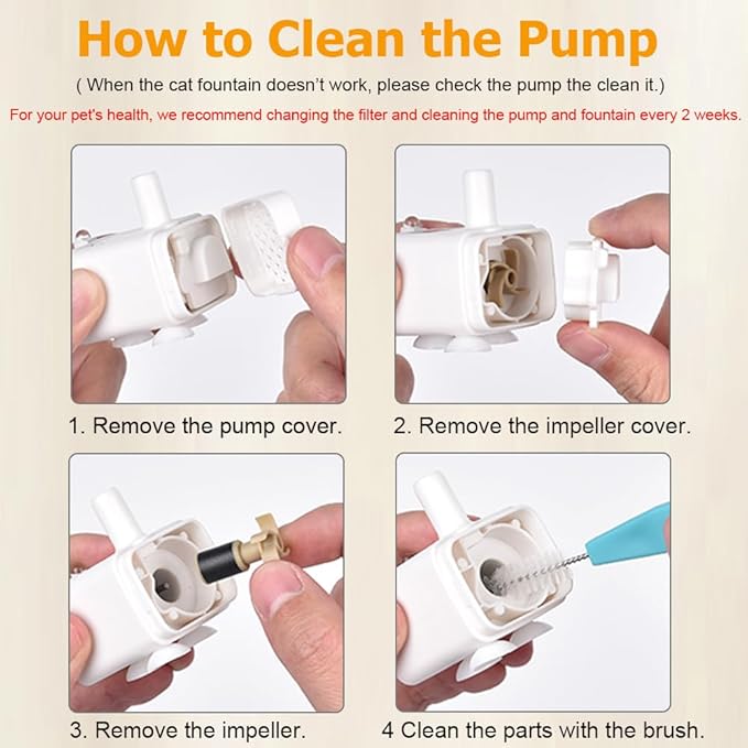 Cat Water Fountain, 84oz/2.5L Stainless Steel Pet Water Fountain, Automatic Dog Water Dispenser with Water Level Window, Ultra-Quiet Pump, Perfect for Cats, Dogs and Multiple Pets