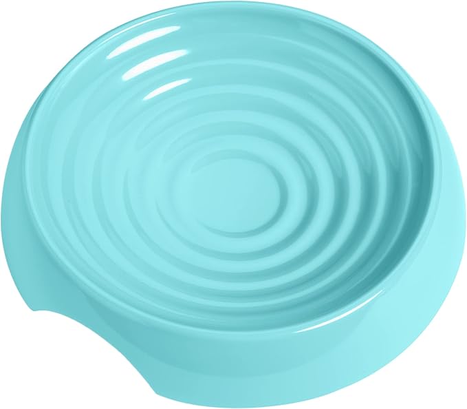 CatGuru Cat Bowls, Whisker Friendly Cat Food Bowl for Indoor Cats, Reliefs Whisker Fatigue, Wide Pet Bowl, Non Slip Pet Feeding Bowls, Shallow Kitten Dish (Aruba)