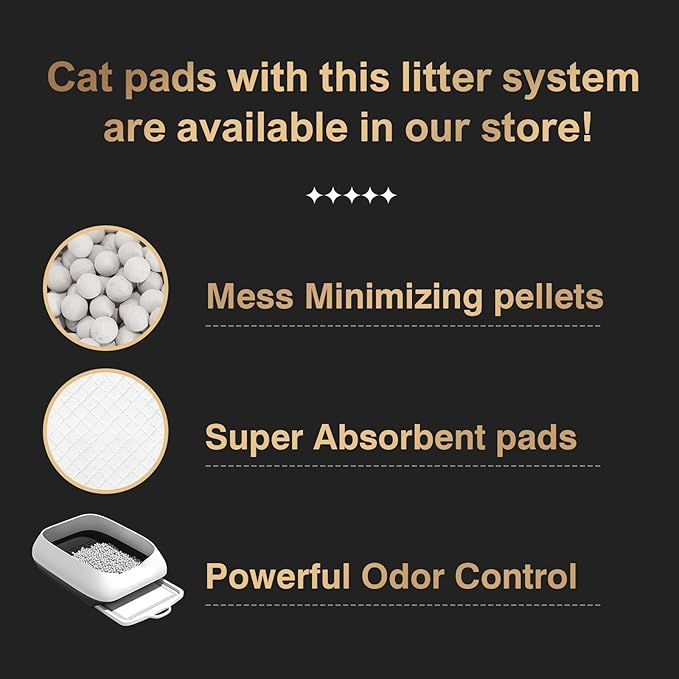 Enhanced Cat Litter Pellets 18 lbs, Long-Lasting Odor Control, Generic Litter Pellets Refills Exclusively for Dual-Layer Litter Box Systems, Zeolite, Non-climping, Not Low-Tracking