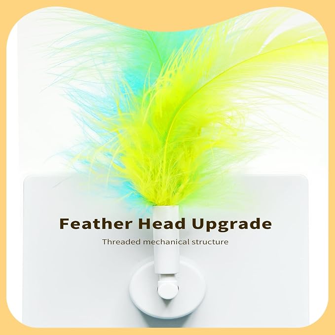 Cat Puzzle Toy, Automatic Cat Toy Feather Rotation in 16 Holes Maze, Interactive Cat Toys for Indoor Cats, Cat Feather Toy with Intelligent Sensing, New Upgrade Whack A Mole Kitten Game