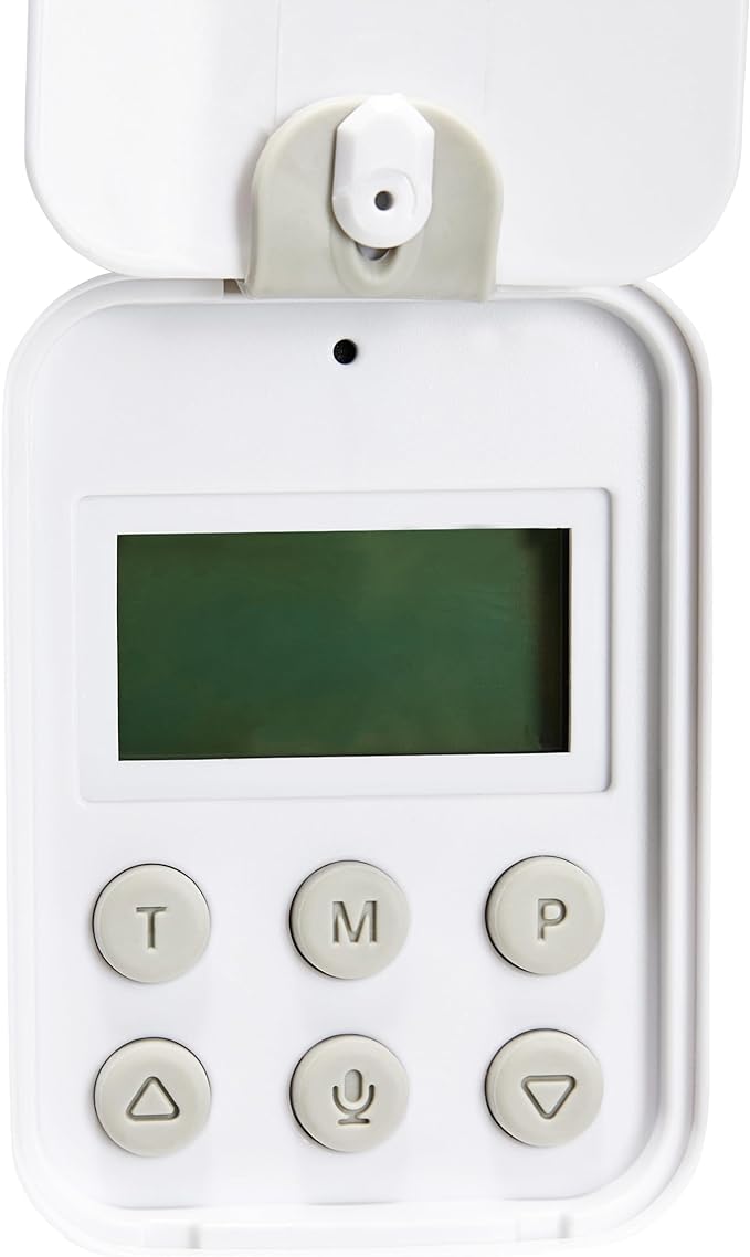 Amazon Basics Automatic Feeder for Cats and Dogs with Speed & Portion Control, 4L Capacity, White