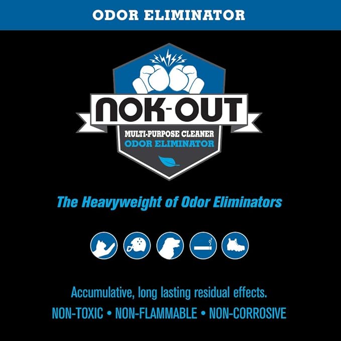 NOK OUT Odor Remover, Pet Deodorizer and Cleaning Spray, Made in the USA, 32 Fluid Ounce Spray