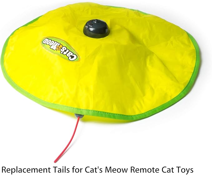 Replacement Wands for Cat's Meow Motorized Cat Toy, Electronic Motion Cat Toys Mouse Tail Refills, Pack of 3