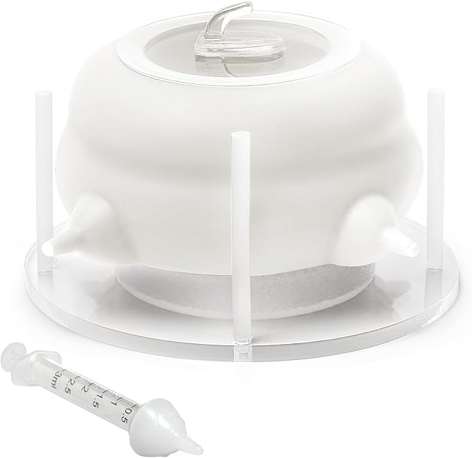 Puppy Feeders for Multiple Puppies, Nursing Nipple with 4 Nipples & Support Base – Perfect Replacement for Nursing Bottles, Puppy Feeder for Newborn Kittens & Puppies, 200ml Capacity(White)