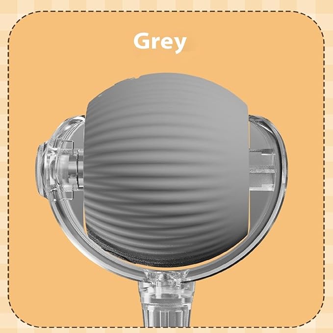 Interactive Cat Toy Ball 2025, Smart Automatic Rolling Ball for Indoor Cats, Fast Moving Mouse Cord Design, Self-Rolling Cat Toy on Carpet, Fun Gift for Kittens & Cats (Grey)