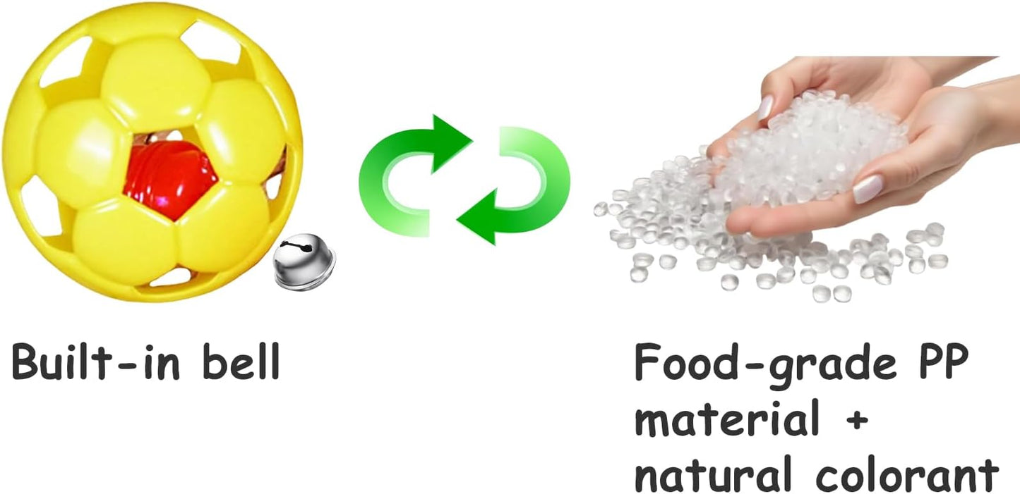 10-Pack Cat Toy Balls for Kittens and Cats, Giggly Zoom (1.5'' - 2.1'', Cat Toys Mega Set)