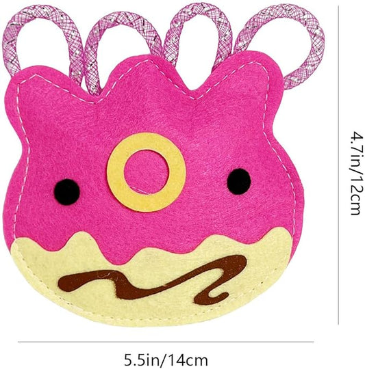 ROHOME Catnip Toys for Cat,Kitten Chew Teeth Cleaning Toy,Interactive Plush Toys for Swatting and Playing，Cute Octopus Cat Toy (Pink)