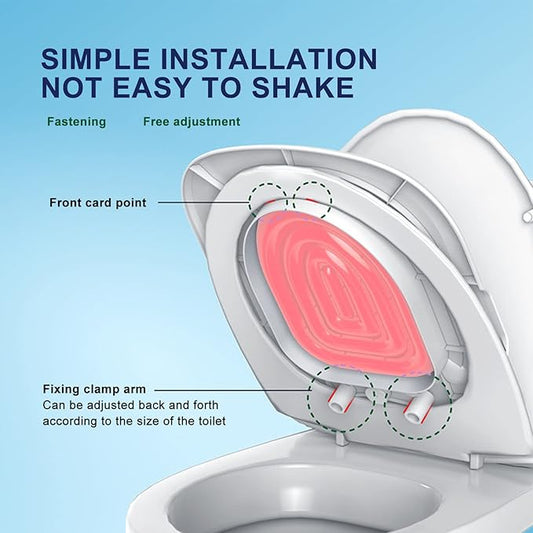 Cat Toilet Training Kit, Reusable Universal Cats Potty Toilet Trainer System, Teach Kitty How to Use Toilet Bowl, Professional Cat Urinal Seat Trainer for Home (White Tray, 1