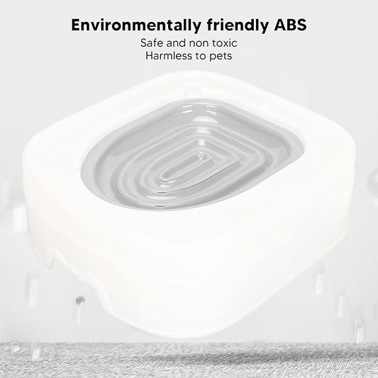 Luqeeg Professional Cat Trainer, Reusable Urinal Seat with Blue Tray, Teach Cat to Use Toilet (Grey)