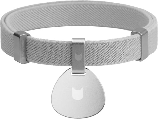 Safety Cat Collar and ID Tag Set - Elastic Quick Release, Non Breakaway Cat Collar Personalized Anodized Aluminum Engraved Pet Name Tag, Lightweight for Kitten Small Large Cats