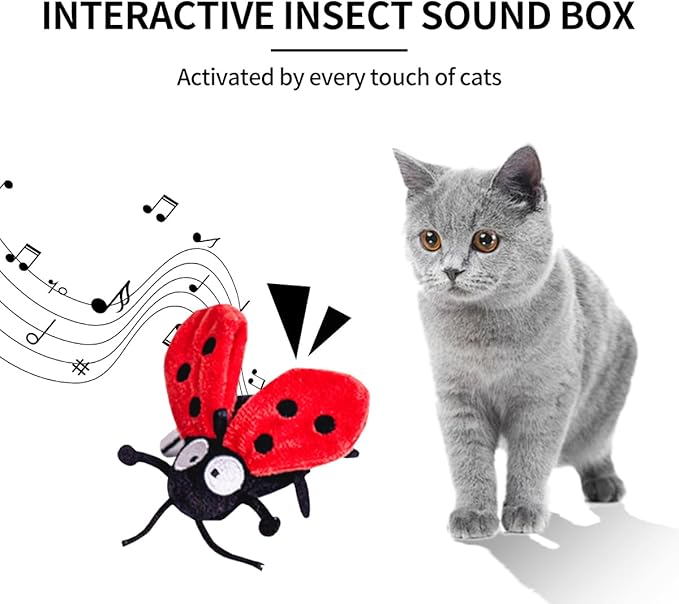 Cat Toys for Indoor Cats Satisfy Cat's Natural Hunting Instinction Catnip Soft Interactive Chirp Toys for All Breeds Indoor Cats， 3pcs （3 Pack）