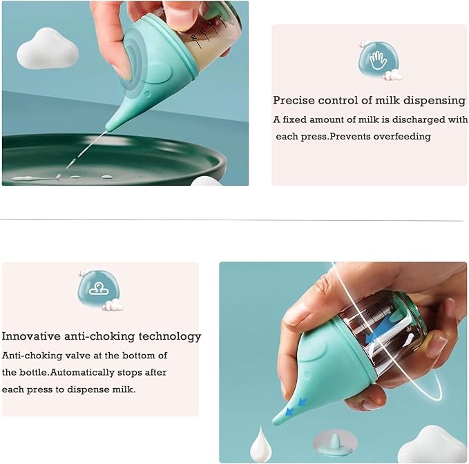 5 pcs Kitten Bottle Miracle Nipple for Kittens Anti-Choking Design for Newborn Kittens Puppies Small Animals (20ml)