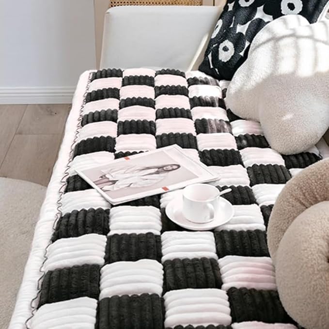 Washable Pet Bed Couch Cover，Funny Cat Mat Sofa Cover，Anti-Slip Dog Bed Sofa ，Pet Friendly for Large Dogs (Black, 70x180 cm/28 * 71in)