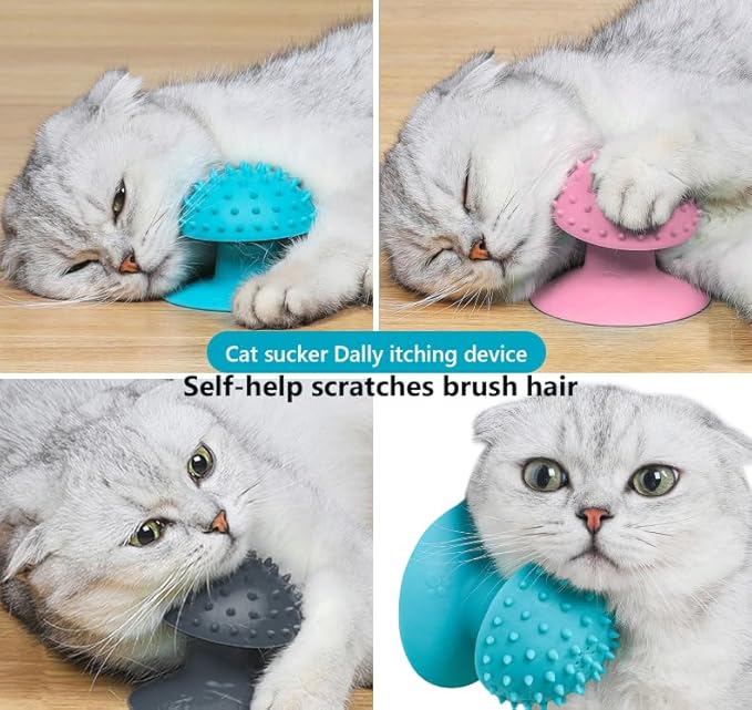 3-Pack Cat Scratcher cat self groomer for Loose Fur Removal, Catnip Massager, Massage Combs for Short & Long Fur Cats and Kittens