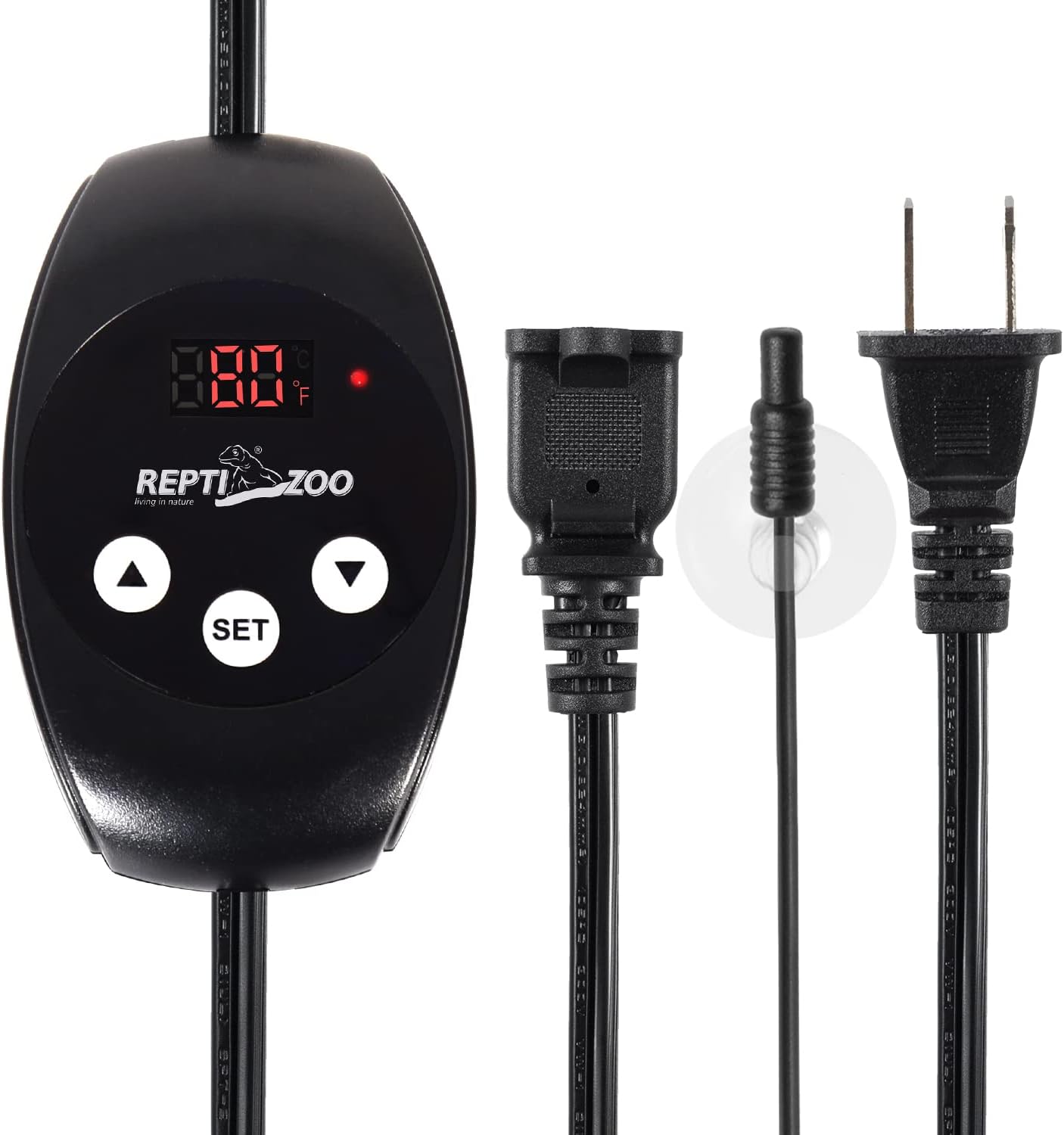 REPTIZOO Dimming Thermostat, PID Temperature Controller with Memory Function, Reptile Thermostat for Reptile Heat lamp, Specifically Designed for Light Heat Bulbs & Heaters