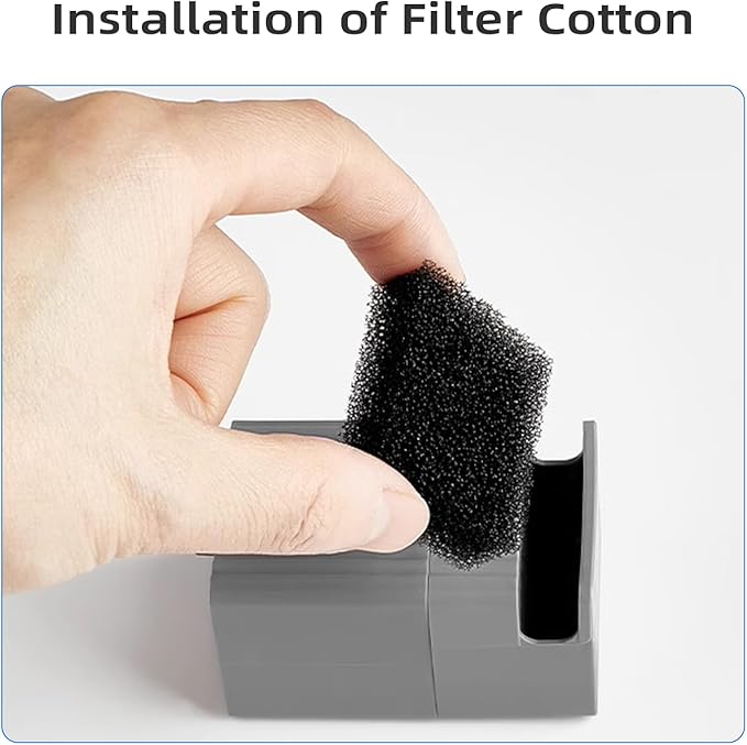 Upgraded Filter Units 3.0 for Cat Water Fountain E versweet 2S/3/3 Pro, E versweet Solo 2/Solo SE, Replacement Filter Activated Carbon and Fiber Cotton for Clean Water (10 Filters+ 10 Sponges)