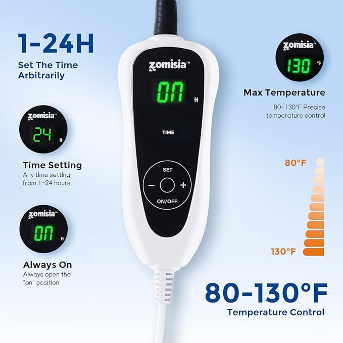 Heated Cat House for Indoor Cats - Cat Warming Bed for Winter with Fluffy Ball Hanging and Adjustable Heating Pad, Foldable Cat Hideaway,16.5x16.5x13 inches, Grey