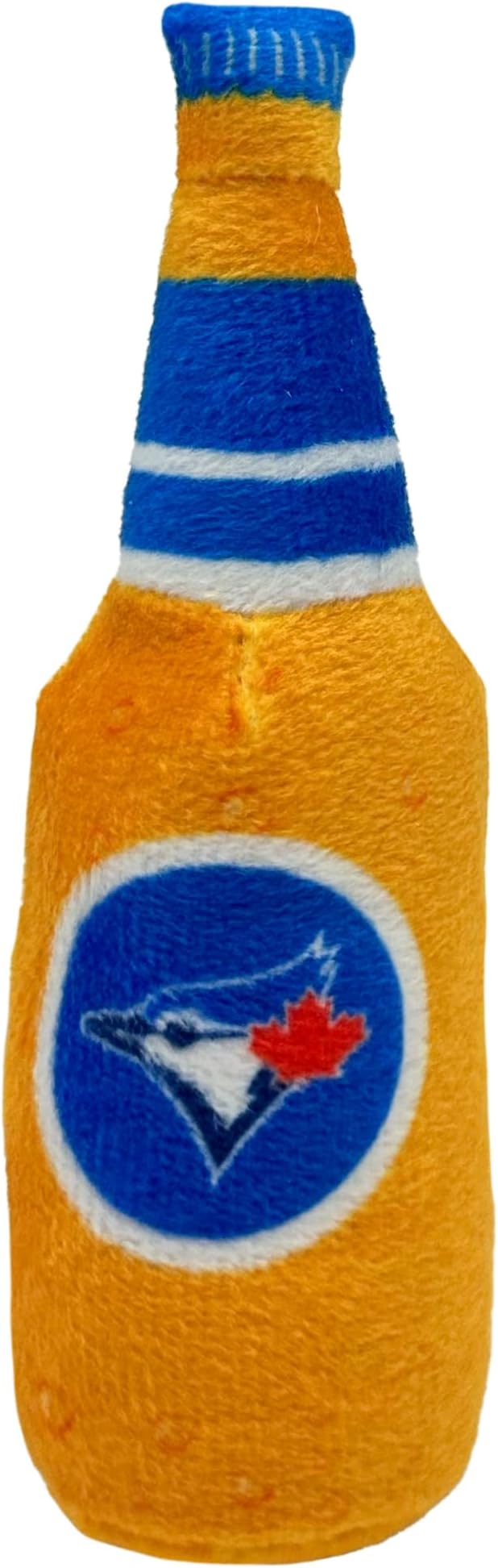 Best Plush CAT Toy - MLB Toronto Blue Jays Complete Set of 3 Piece Cat Toys Filled with Fresh Catnip. Incld: 1 Baseball Cap Cat Toy, 1 Baseball Cat Toy with Feathers & 1 Beer Bottle. Team Logos